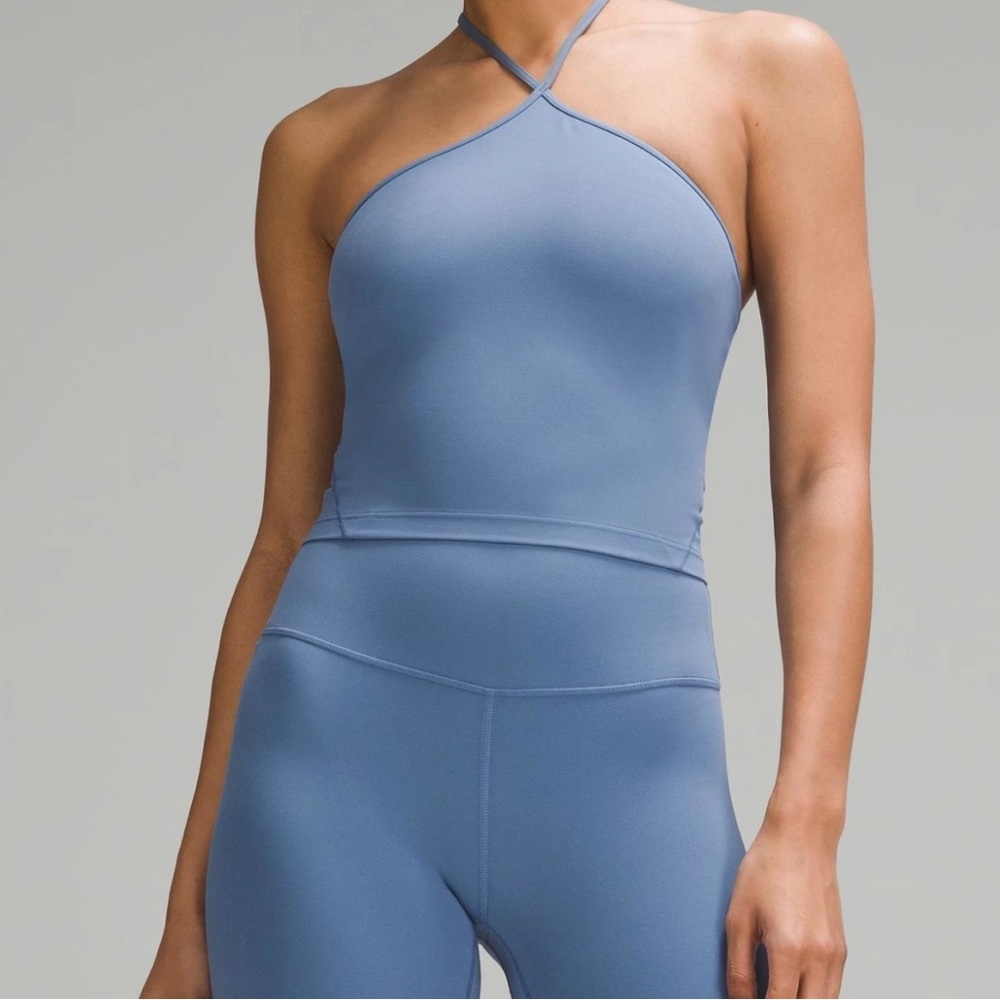Lululemon align t strap tank size 12 oasis blue